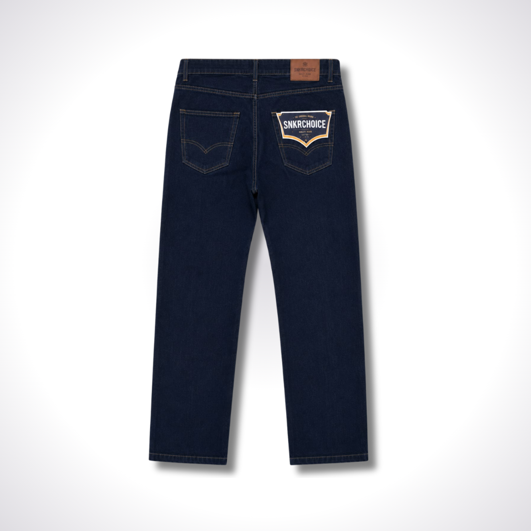 Relaxed Dark Blue Jeans